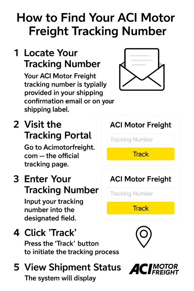 How to Find Your ACI Motor Freight Tracking