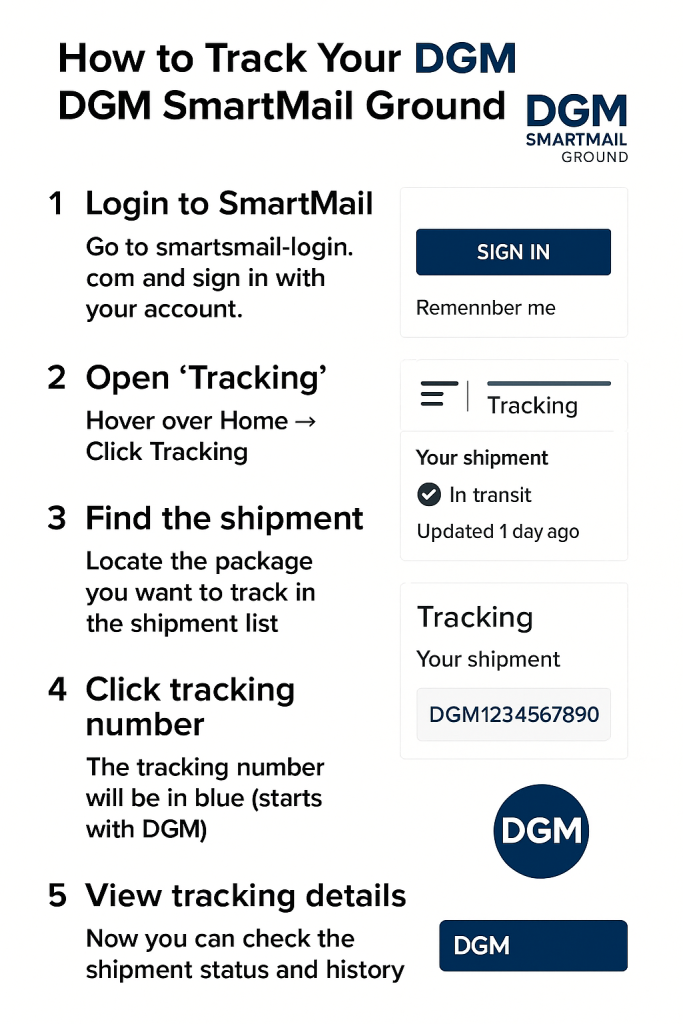 How to Find Your DGM SmartMail Tracking