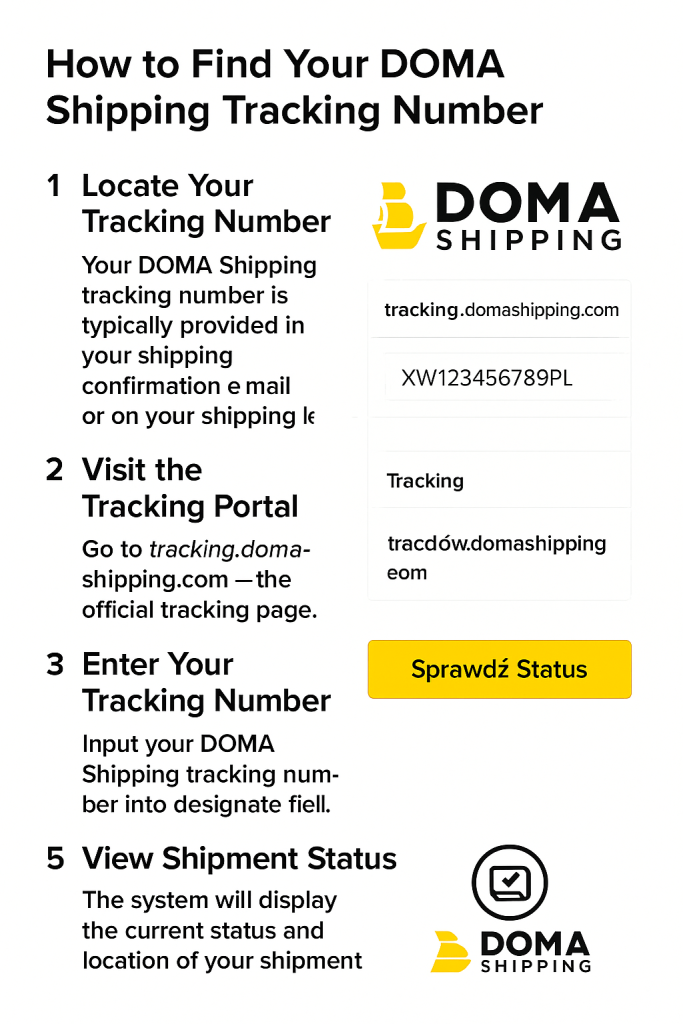 How to Find Your DOMA Shipping Tracking