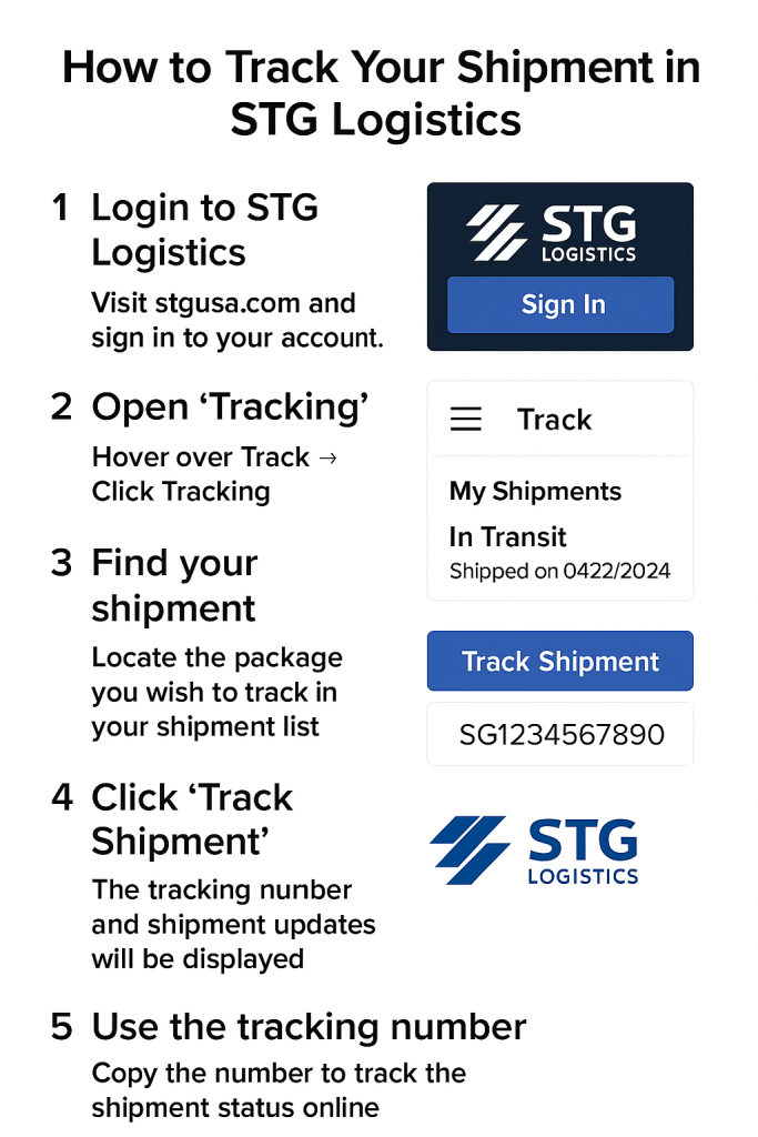 How to Find Your STG Logistics Tracking