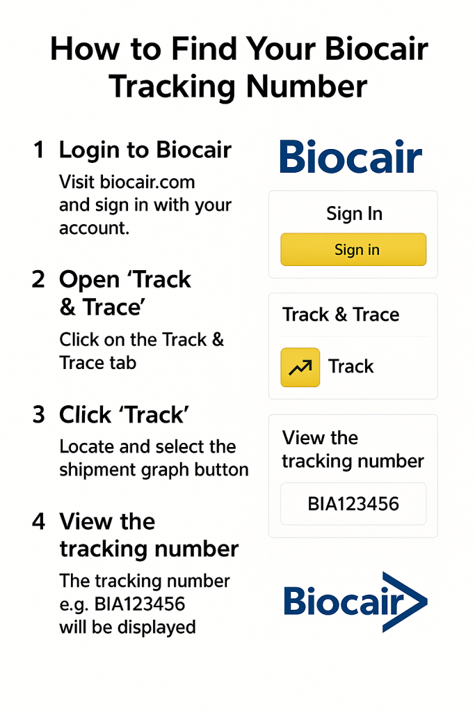 How to Find Your Biocair Tracking