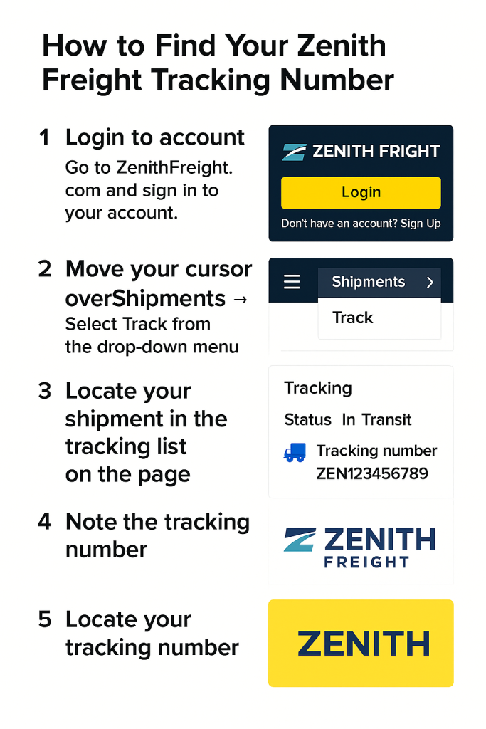 How to Find Your Zenith Freight Tracking
